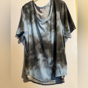 Lularoe Iris Tie Dye Top Tee XL